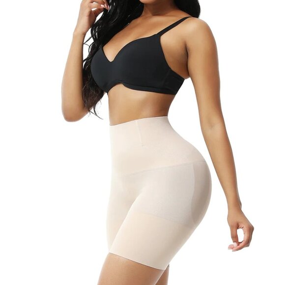 Tummy Control Thigh Slimming Seamless Body Contour High-Waisted Shapewear Shorts - Picture 2 of 7